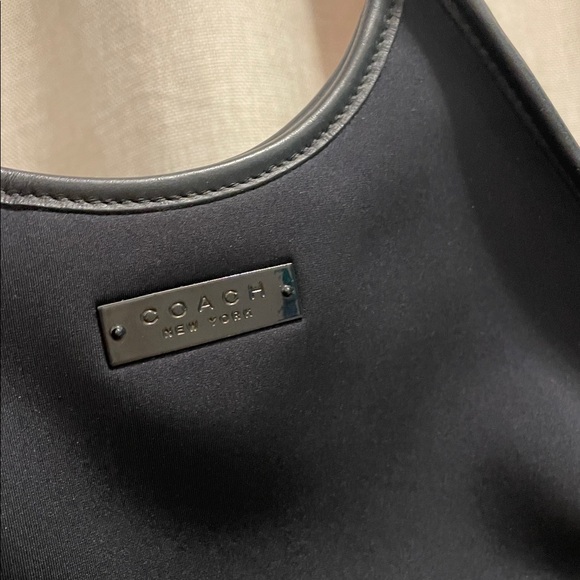 Coach, Ergo, Black Neoprene Mini Ergo Bag, Black, 90s - Picture 7 of 12
